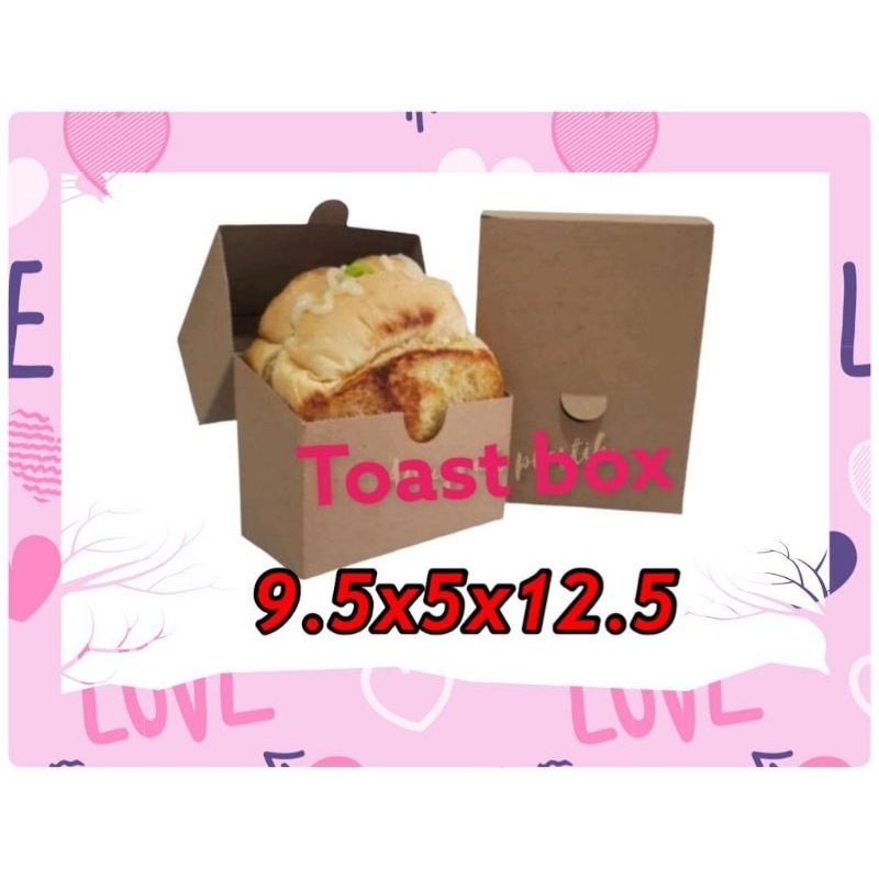 

Box kraft toast uk 9,5x5x12,5 tebal 300gram