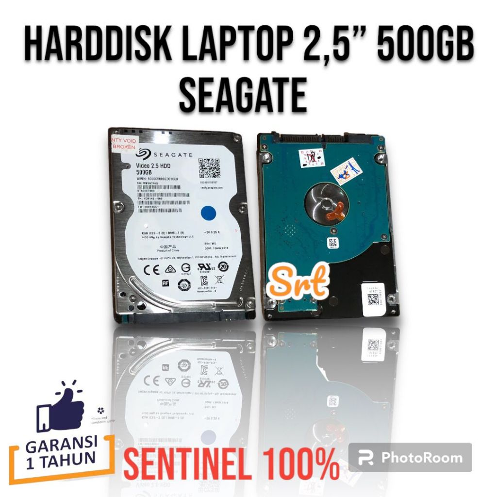 Harddisk HDD Laptop 500GB 2,5" Seagate