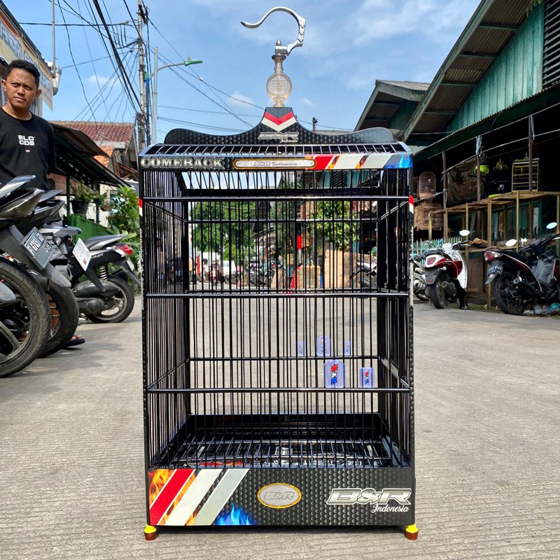 SANGKAR KANDANG KOTAK BNR DECAL COMEBACK LOGO BARU NO 2