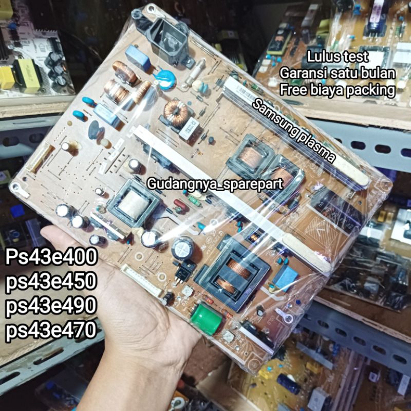 Psu plasma Samsung ps43e400 ps 43e400 power supply regulator mesin tv