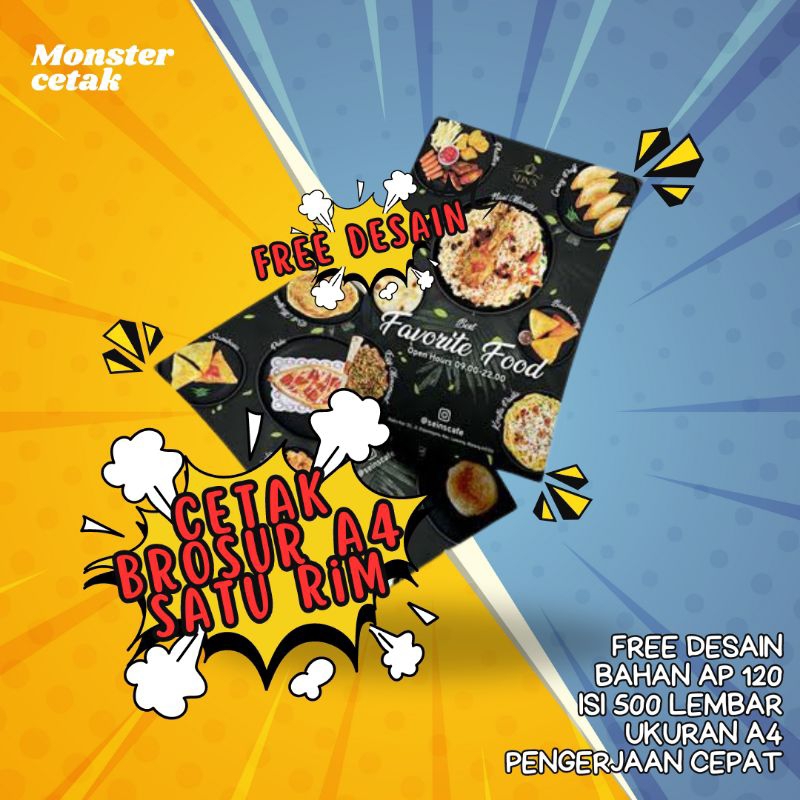 

(FREE DESAIN) CETAK BROSUR OFFSIDE A4/A5 UNTUK BROSUR MOBIL,MOTOR, DLL