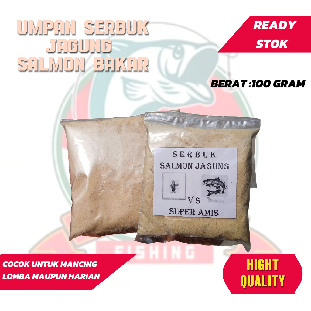 umpan serbuk jagung super amis - umpan ikan mas