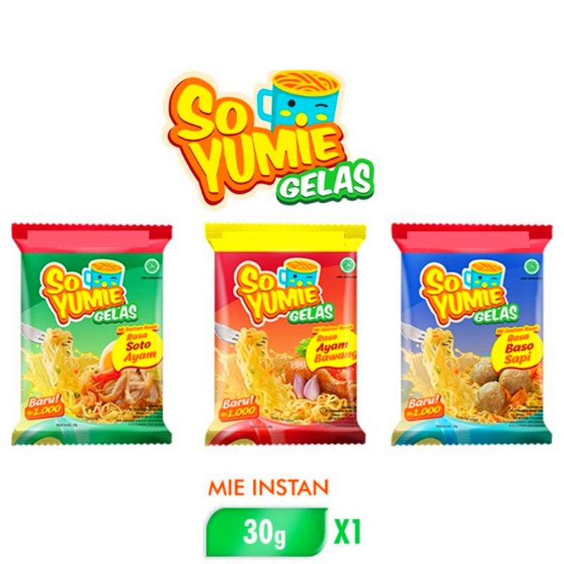 

SO YUMIE GELAS Netto 30gr [ Satuan ] Mie Instan Gelas