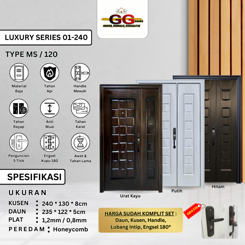 PINTU BAJA GG - LUXURY MS 130x240cm