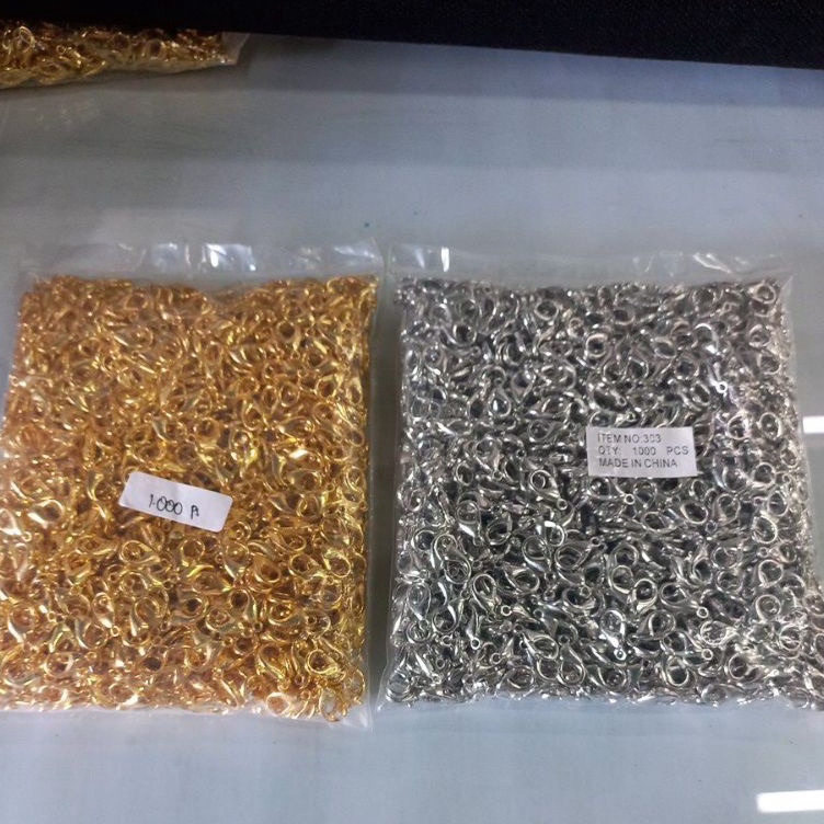 

KODE M3W KOKOT UDANG 14MM 16MM SILVER GOLD BESAR KECIL PER PAK ISI 1