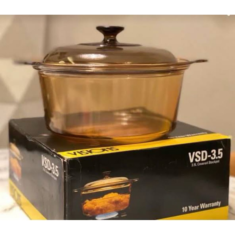 Visions Classic Versa Pot - Panci Kaca Tempered Glass - Panci Visions 3,5 Liter