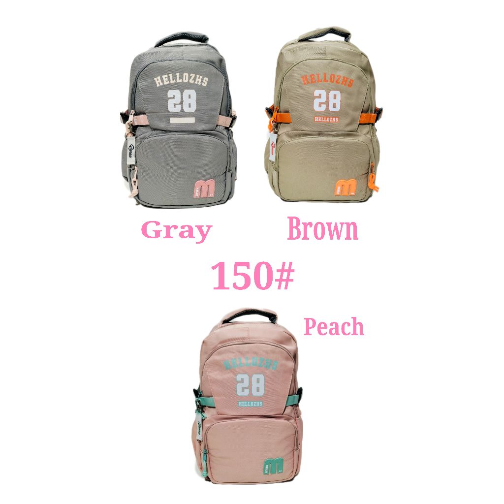 TOKO KARTON - TAS RANSEL SEKOLAH FASHION SD SMP SMA KOREAN BAG  (150#)