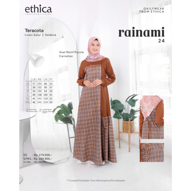 GAMIS MOTIF KOTAK HITAM RAINAMI 24 by ETHICA