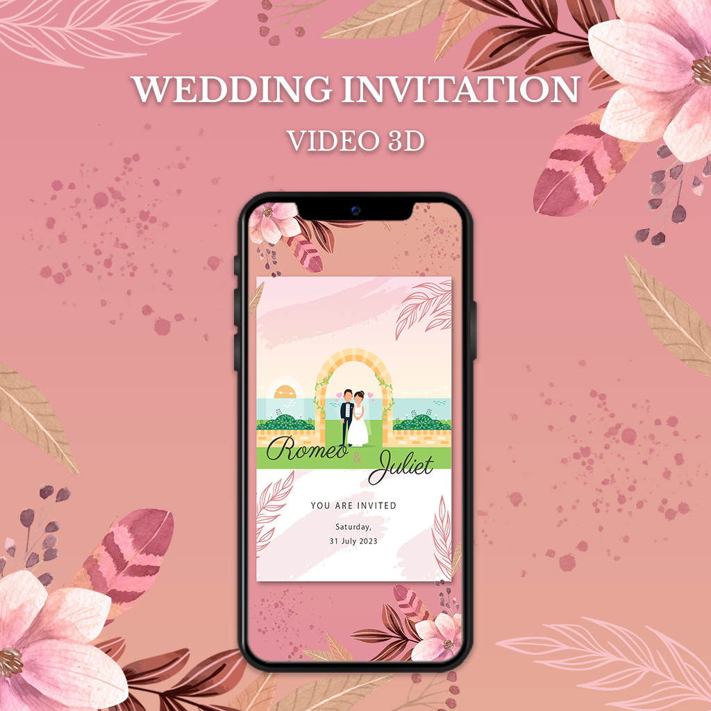 02 Undangan Pernikahan Digital | Video 3D | Wedding Invitation Murah