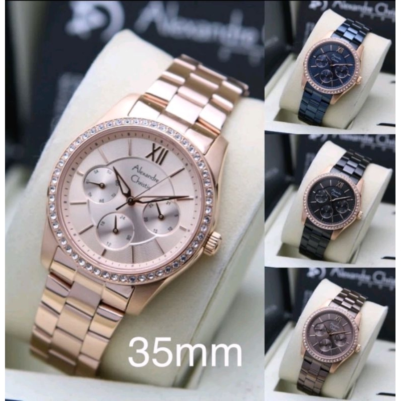 Original 100% ALEXANDER CHRISTIE AC2827 AC 2827 Jam Tangan Wanita Garansi Resmi 1Tahun