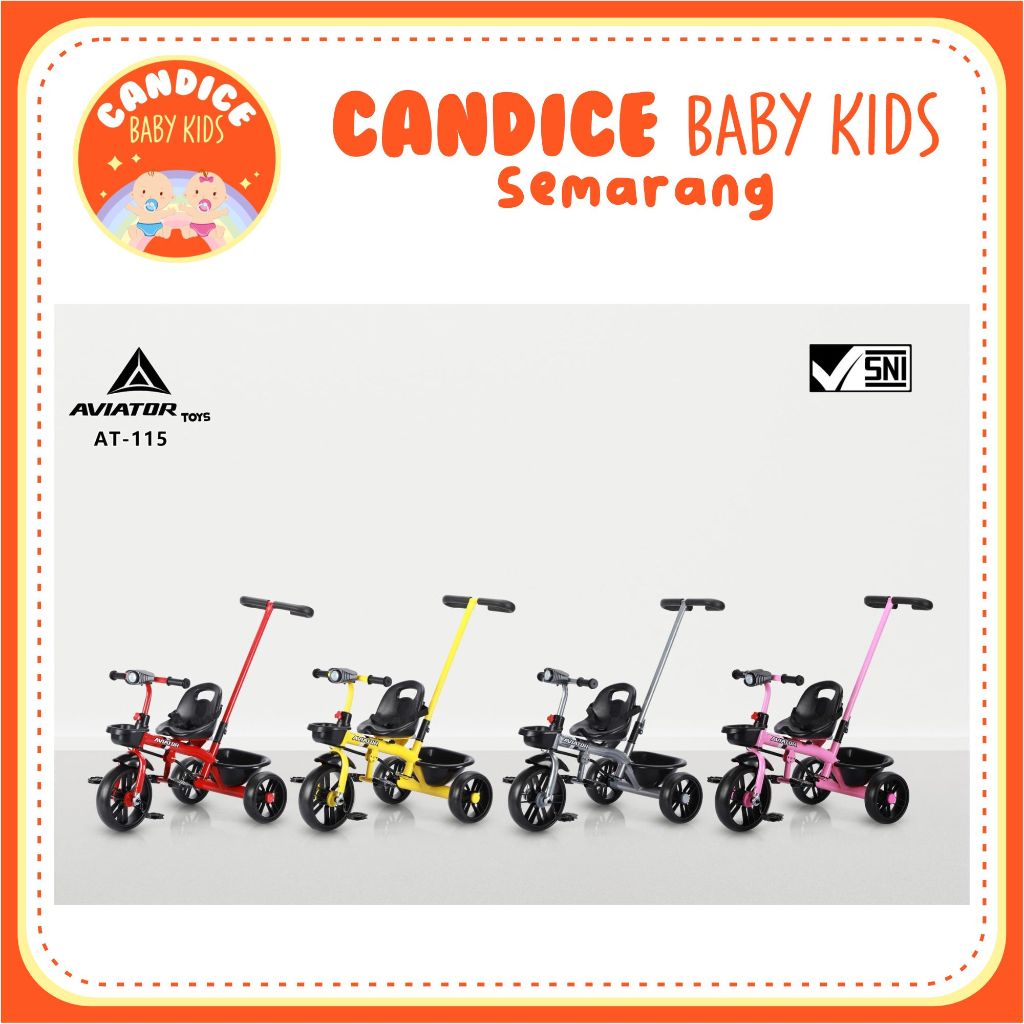 SEPEDA ANAK RODA TIGA TRICYCLE AVIATOR AT-115