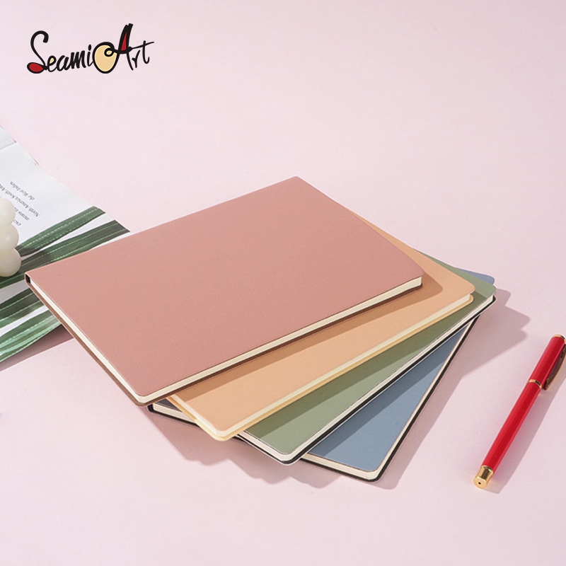 

SeamiArt A5 Morandi color Notebook Soft Waterproof Cover Diary Book Journal Book Sketch Book