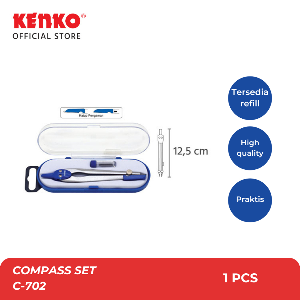 

KENKO COMPASS SET C-702 / SET JANGKA C-702