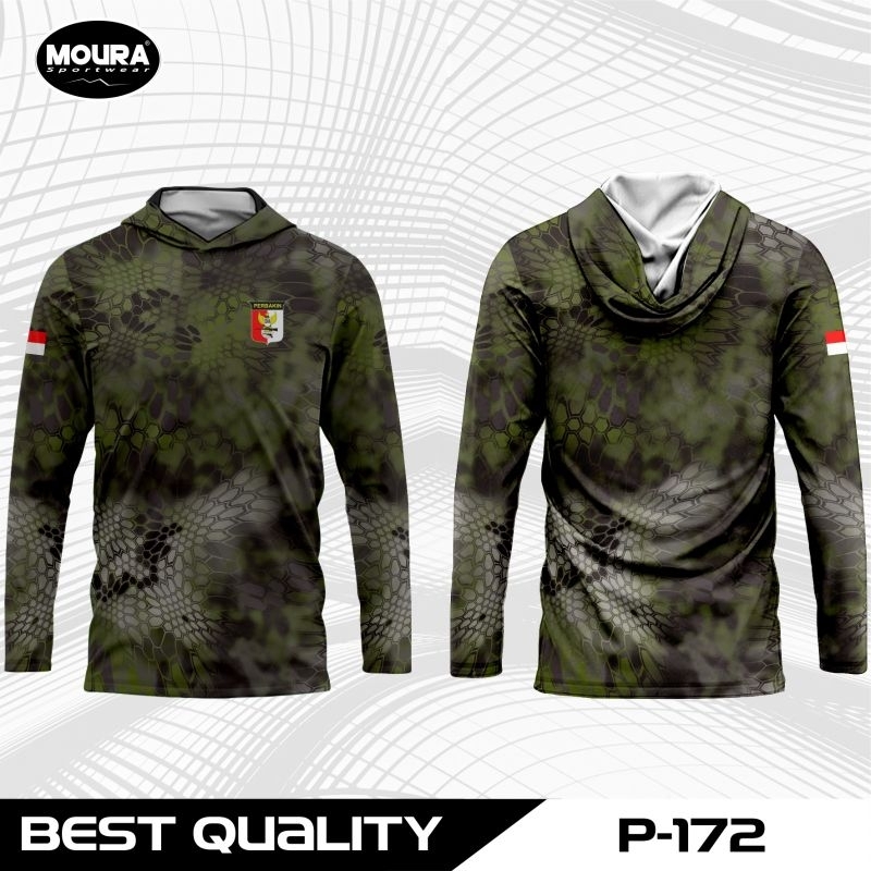 MOURA | Baju Jersey Pemburu Hunter Camo | Custom Nama Logo | Gratis Buff | Dryfit Premium