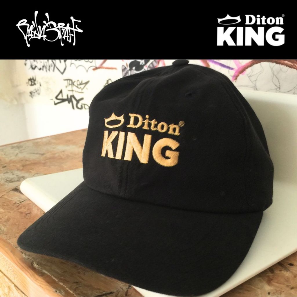 DAD HAT DITON KING | TOPI BASEBALL DITON KING | BLACK