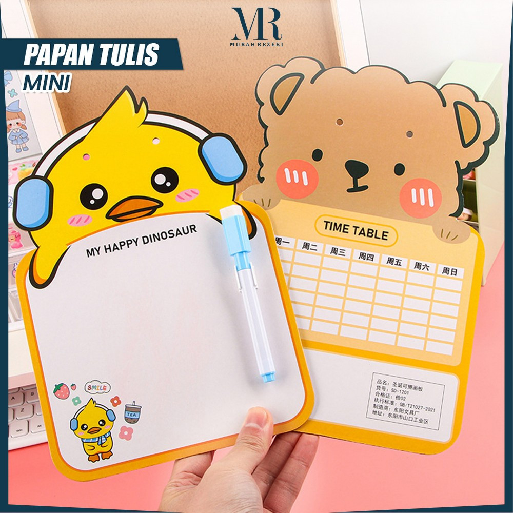 

Mainan Edukasi Papan Tulis Mini Anak Karakter / Papan Tulis Anak Karakter Free Spidol Bisa Dihapus dengan Tali Gantung / Mini Board Toys MR M353