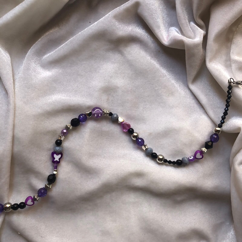 KANI NECKLACE BEADS CUSTOM BLACK PURPLE / NECKLACE BEADS / KALUNG MANIK MANIK