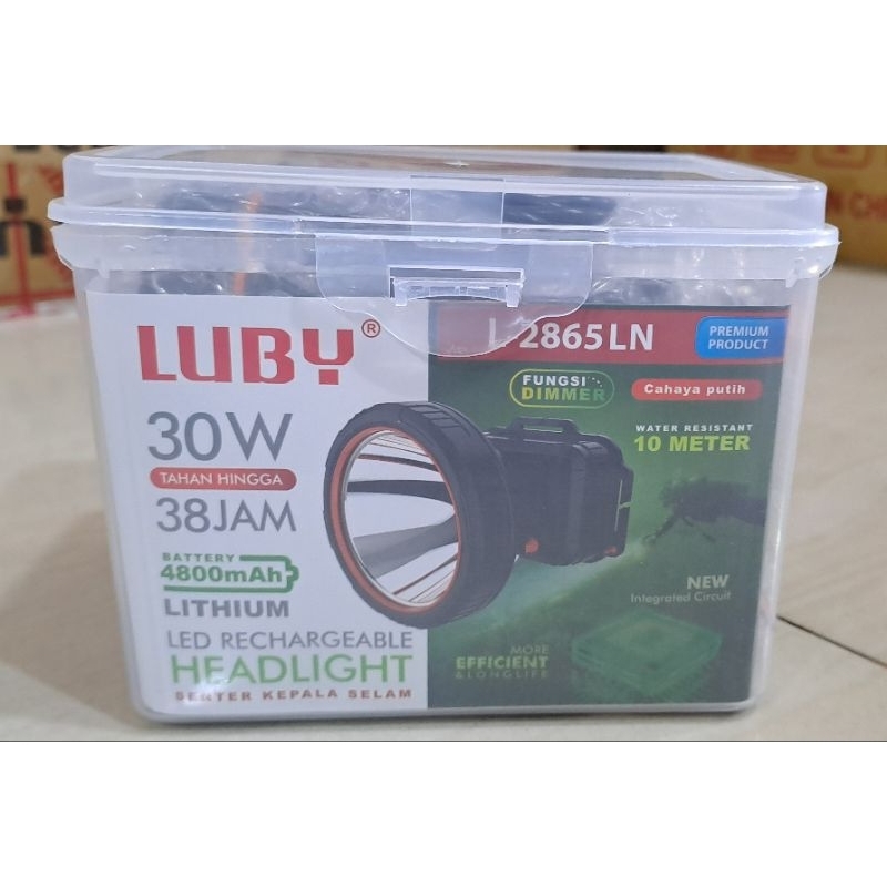 senter kepala luby L 2865 LN cahaya putih 30W / senter kepala luby 30W / senter kepala luby cahaya p