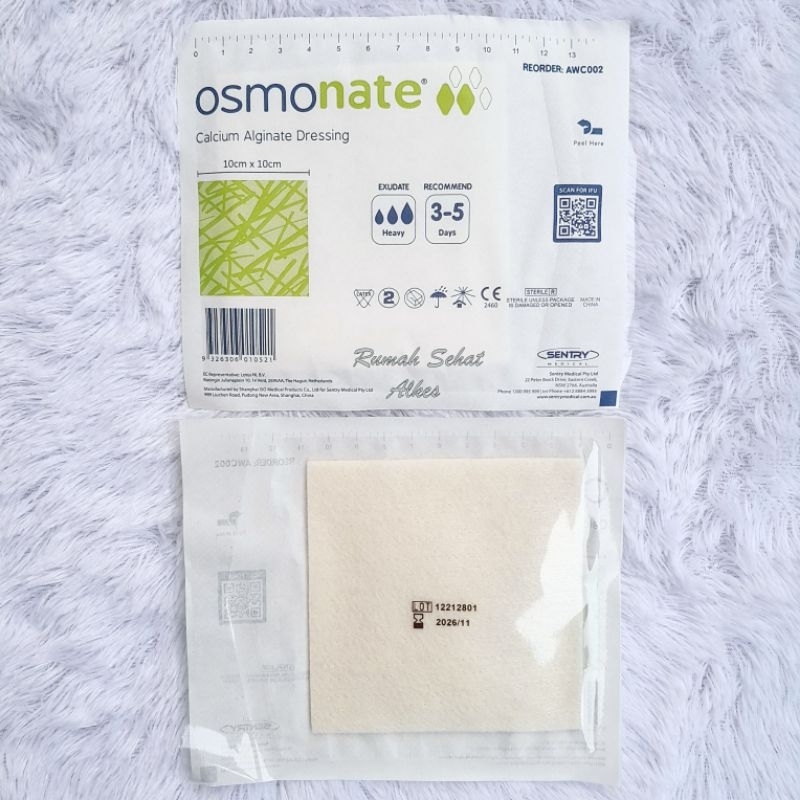 Pembalut Luka BAKAR BERNANAH OSMONATE CALCIUM ALGINATE