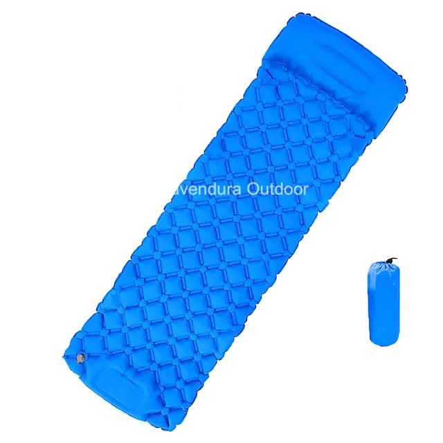 Sleeping Pad Matras Angin Outdoor Ultralight Blue Skyline Kasur Matras Angin Inflatable Sleeping Bag