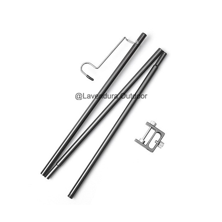 Tiang Lampu Outdoor Portable Camping Light Pole 96cm Pengait Lampu Tenda Camping Tiang Flysheet Hold