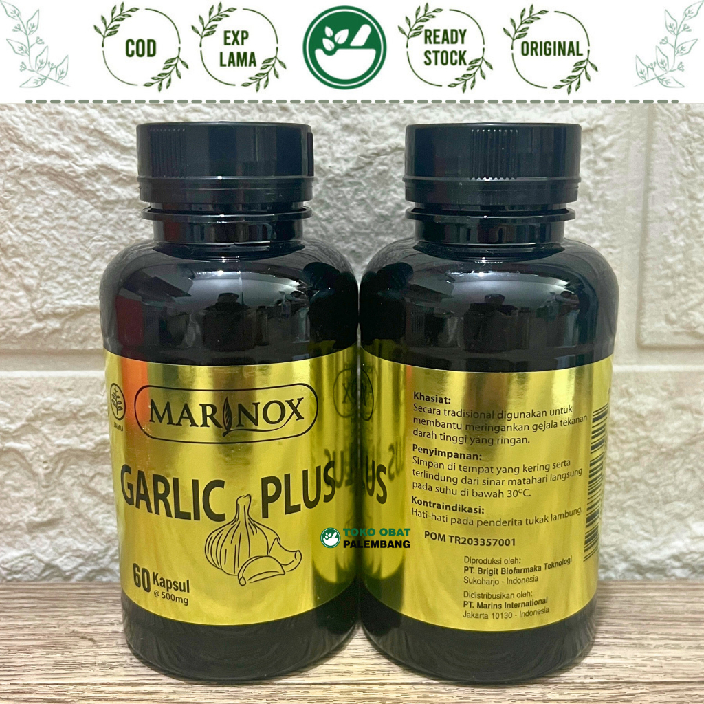 MARINOX GARLIC PLUS 60 KAPSUL N GARLIC kardiovaskular jantung kolesterol trigleseride