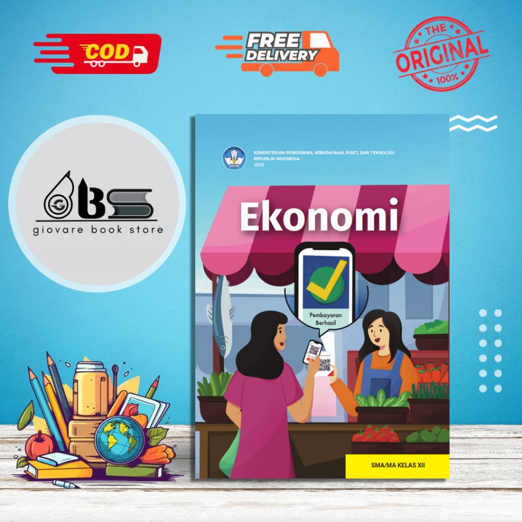 BUKU EKONOMI KELAS 12 KURIKULUM MERDEKA ORIGINAL | EKONOMI SMA/MA KELAS 12 KEMENDIKBUD KUMER