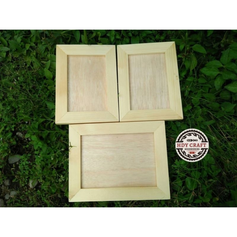 Frame Kayu Jati 4R & 5R / Bingkai Foto Tanpa Kaca