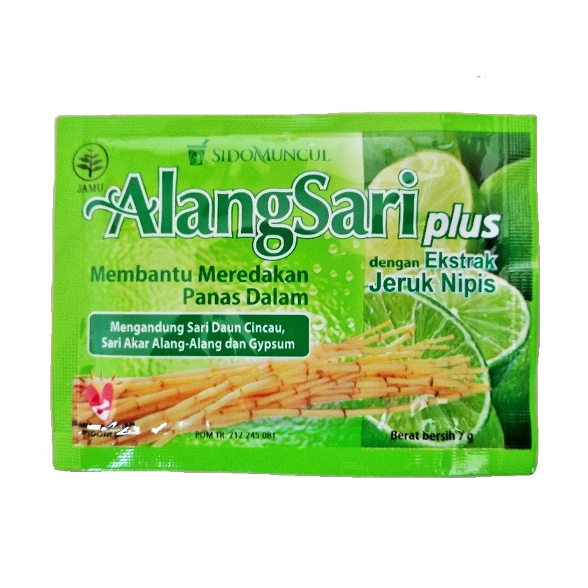 

Alang Sari Plus Nipis Pencegah Panas Dalam & Sariawan [ 7 Gr]/ 1 Sct