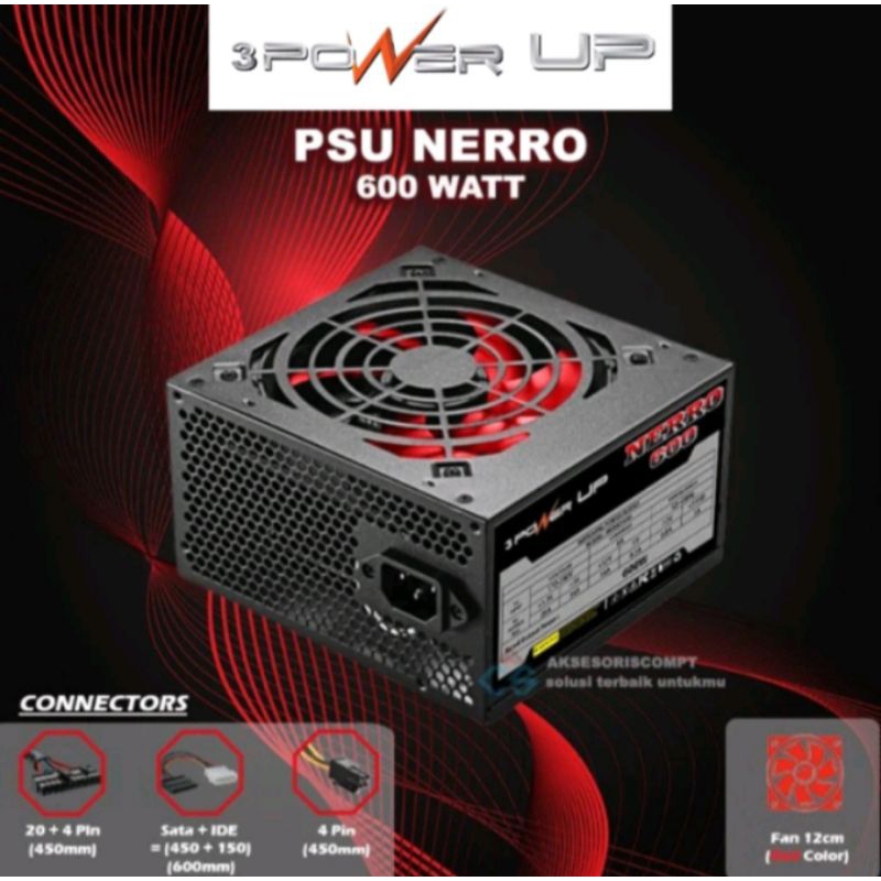 POWER UP NERO 600 WATT / PSU NERO 600 WATT