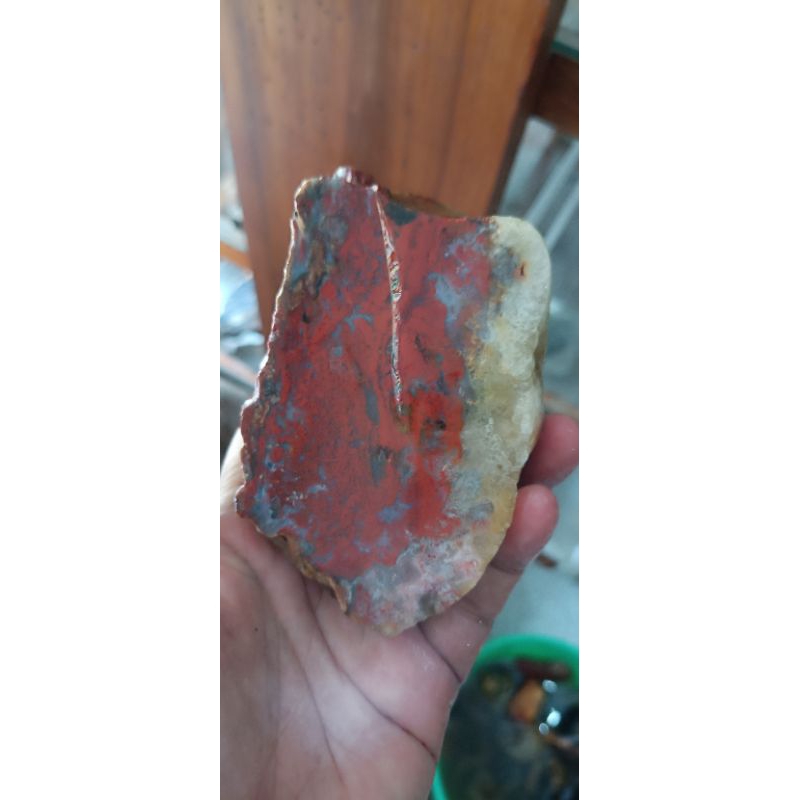 BATU BAHAN MERAH JRENG KRISTAL GARUT 132G