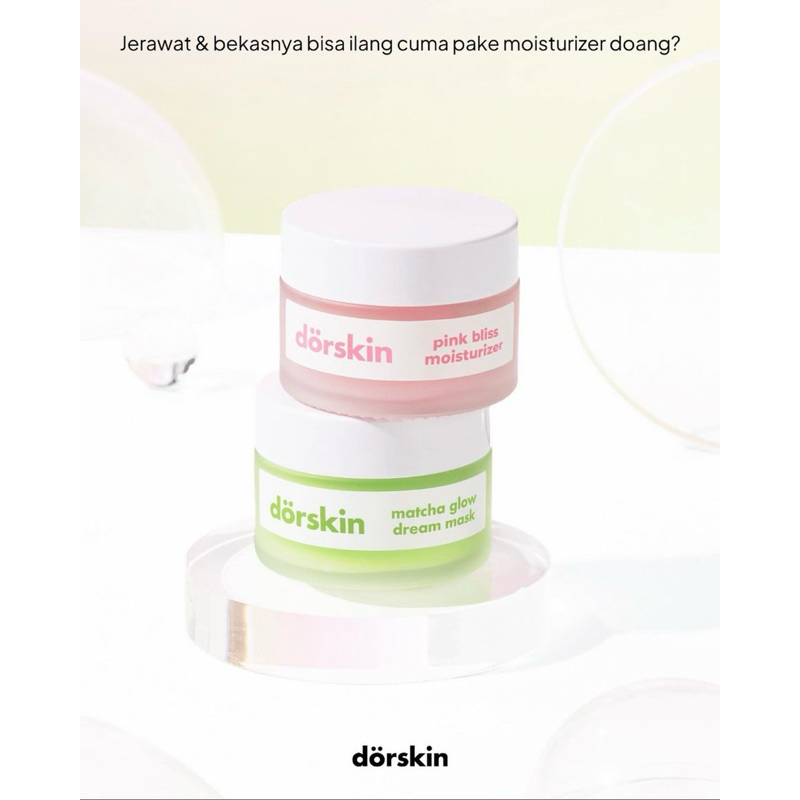Dorskin Matcha Sleeping Mask/Dorskin Pink Bliss Moisturizer