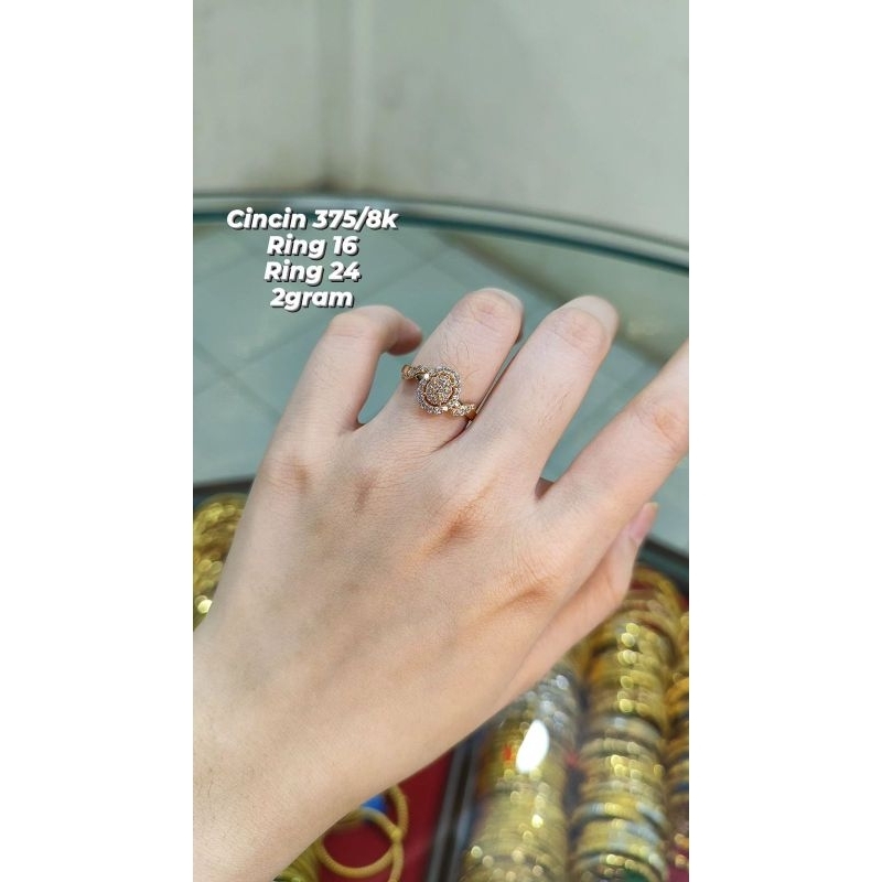 CINCIN EMAS 375/8K CINCIN EMAS ASLI CINCIN EMAS MUDA CINCIN EMAS JUMBO CINCIN EMAS MODIS CINCIN MEWA