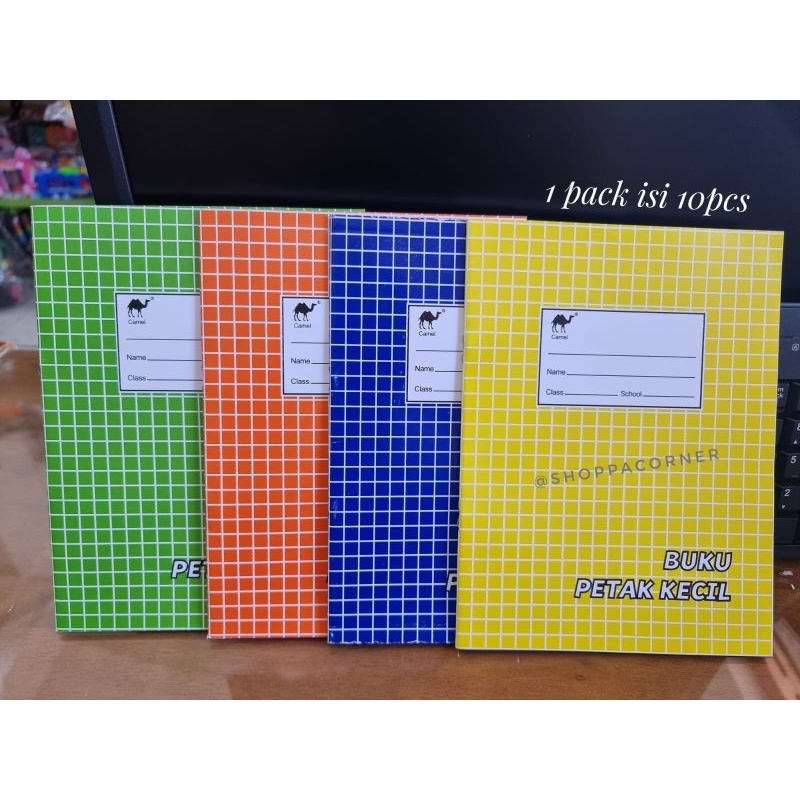 

BUKU KOTAK KECIL 32L / PETAK KECIL MATEMATIKA CAMEL / 1 PACK ISI 10PCS