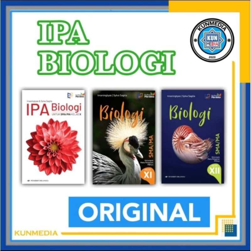 BUKU IPA BIOLOGI REVISI SMA KELAS 10 11 12 KURIKULUM MERDEKA ERLANGGA