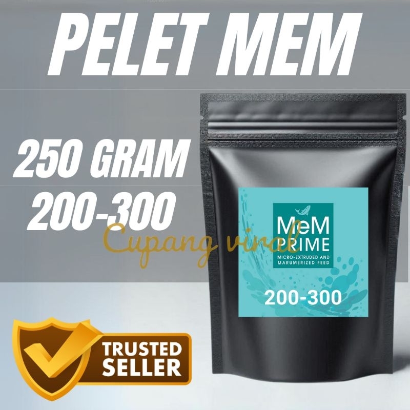 MEM 200-300 Pelet Cupang Guppy Aquatic Repack 250Gram