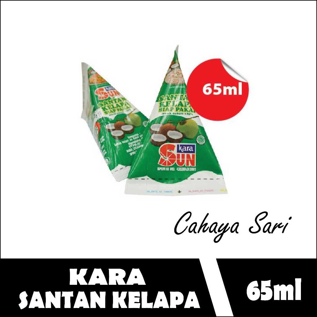 

Sun Kara Santan Kelapa Krucut 65ml Cream 20gr Santan Bubuk