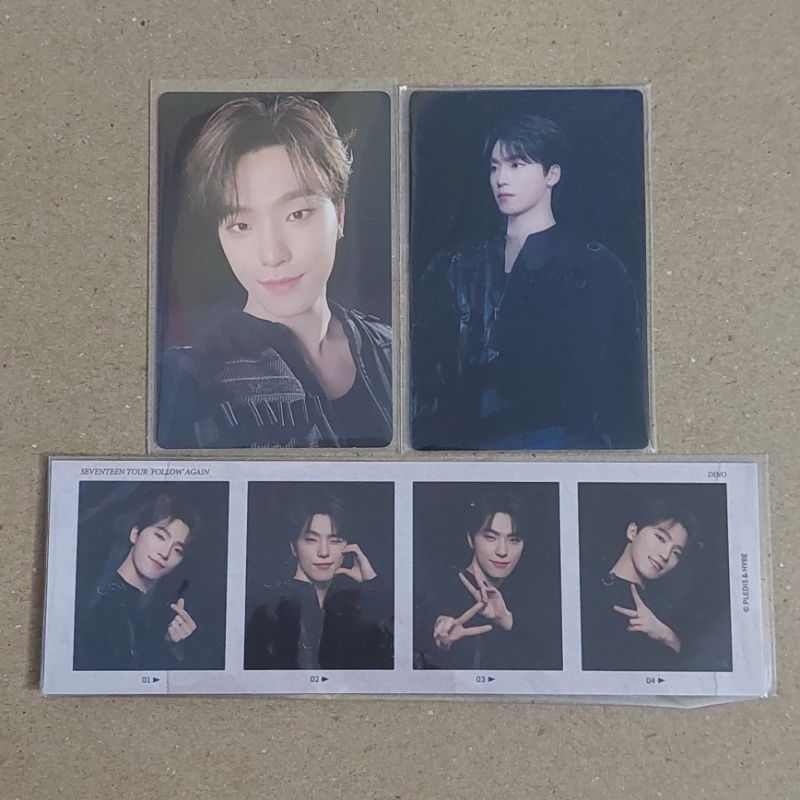 [READY STOCK] DINO TRADING CARD LENTICULAR PHOTOSTRIP 4CUTS SEVENTEEN TOUR FOLLOW AGAIN TO INCHEON S