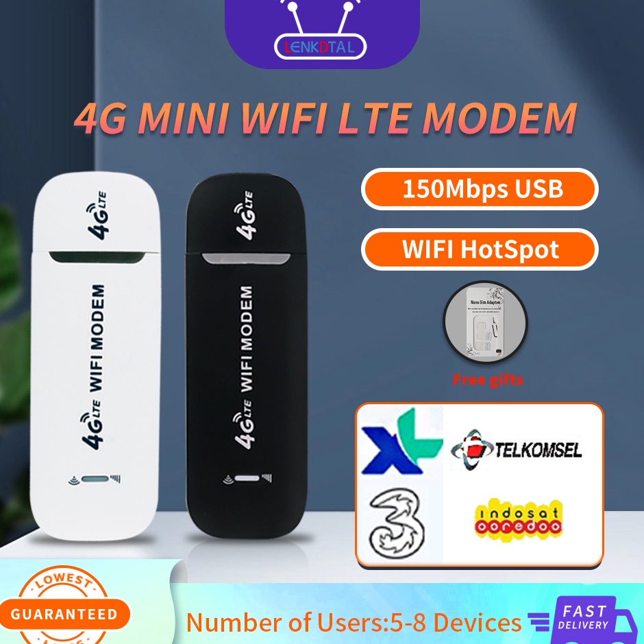 Modem WIFI 4G Support All Operator 15 Mbps Modem 4G LTE Modem WIFI Travel USB Mobile WIFI poble router