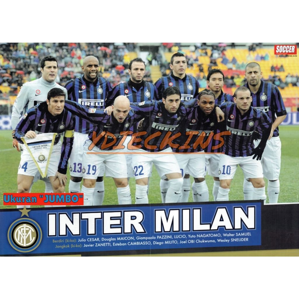 Koleksi Edisi Poster Bola Tabloid Soccer Klub "INTER MILAN" (2011/2012)