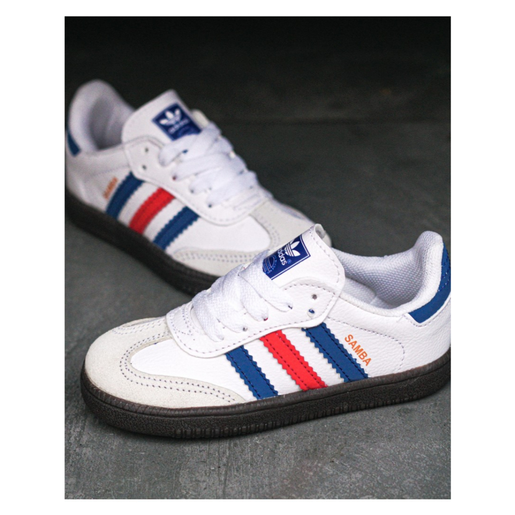 SEPATU ANAK ADIDAS SAMBA OG KIDS WHITE FRANCE GUM