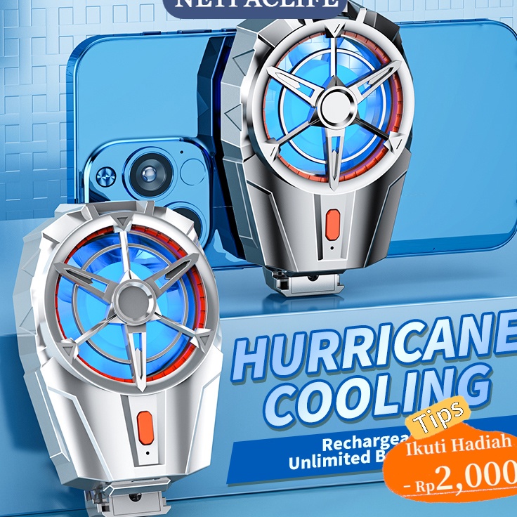 Paling Popular NetpacLife X52 Cooler HP Fancooler Pendingin Kipas Angin Wireless Cooler Gaming Radia
