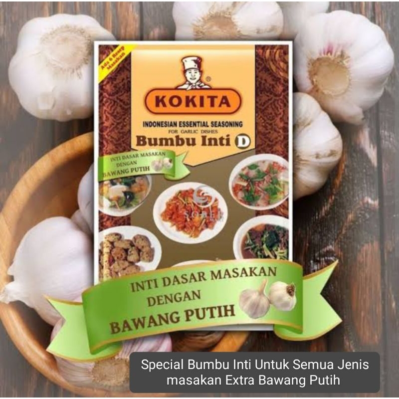 

Kokita Bumbu Inti D Extra Bawang Putih Semua Jenis Masakan