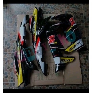 Body belakang+sayap smash 110 Old Hitam Berstriping