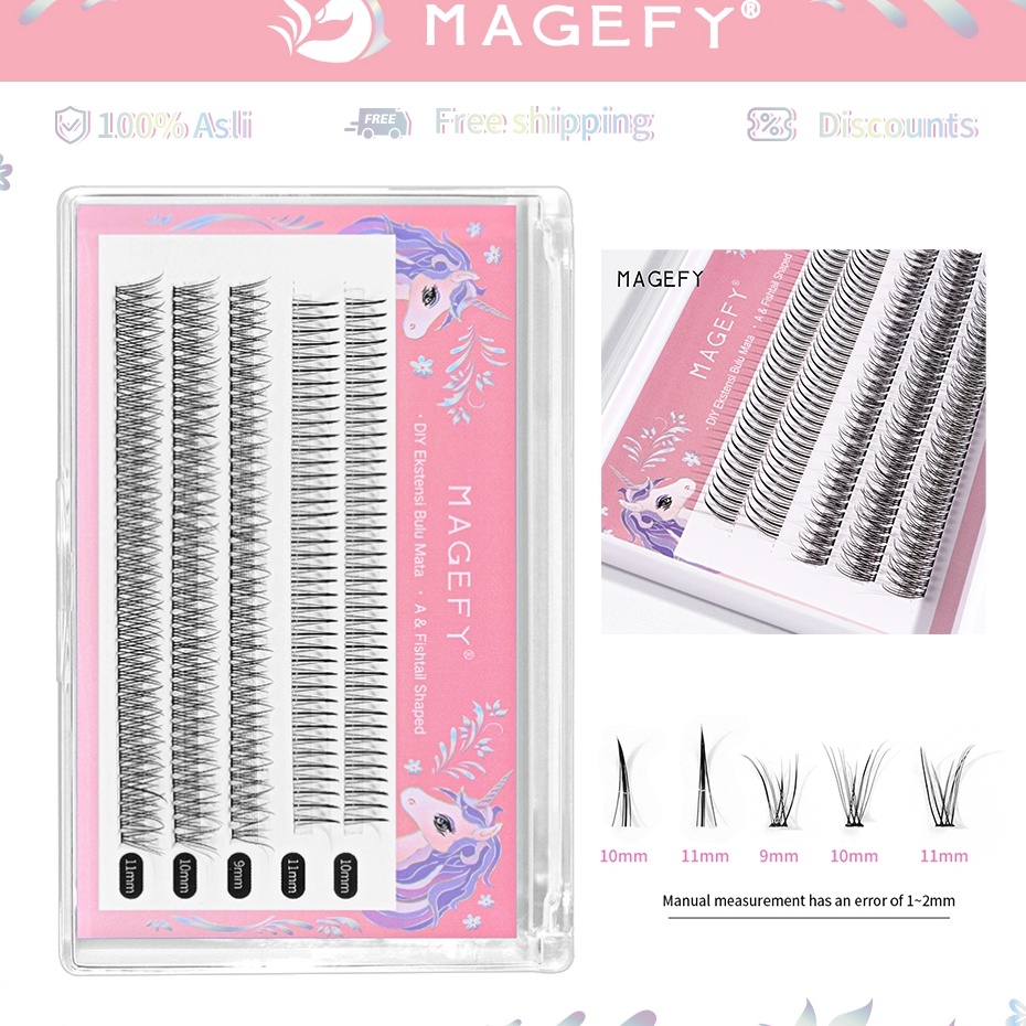 MAGEFY Bulu Mata Eyelash Extension Bulu Eyelash Tanam Eyelash Extension Mix 716
