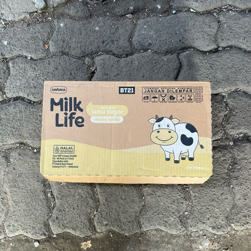 

Milk Life Susu UHT CREAMY VANILLA 1 Dus 115ml 115 ml Milklife Vanila