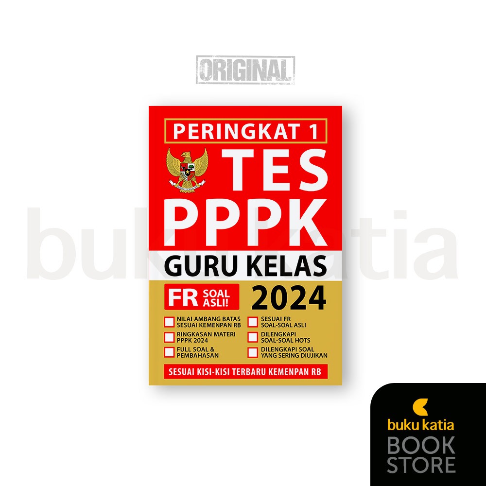 BUKU PPPK GURU PGSD GURU KELAS 2024; Peringkat 1 PPPK GURU KELAS 2024