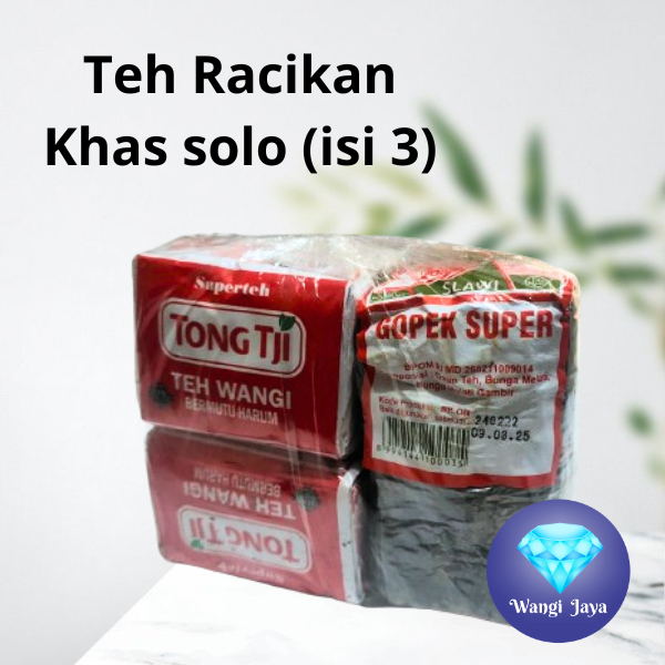 

Teh Racikan Tubruk Khas Solo Wedangan Angkringa isi 3 ( 2 Tong tji super + gopek kaca)