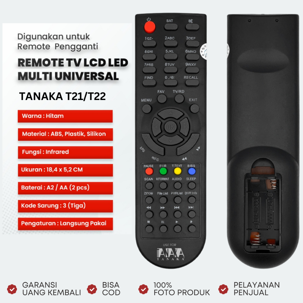 REMOTE RECEIVER TANAKA T21/T22 NEW HD JURASSIC SAMURAI KOMODO