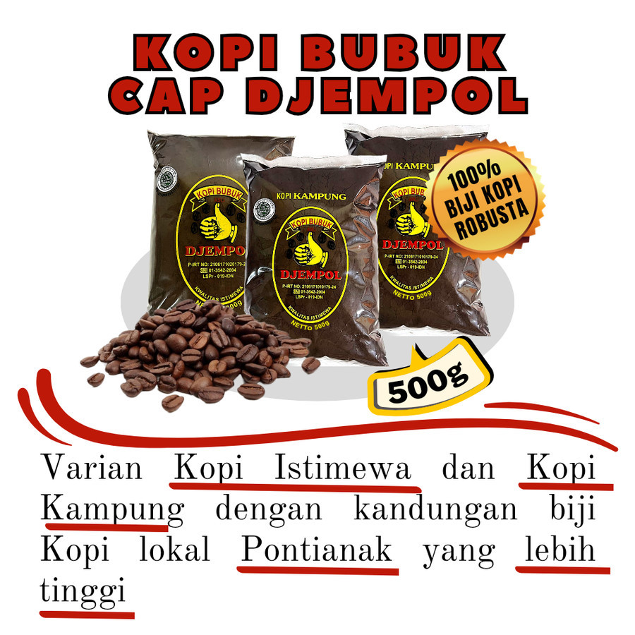 

Kopi Bubuk Djempol Kampung 500g